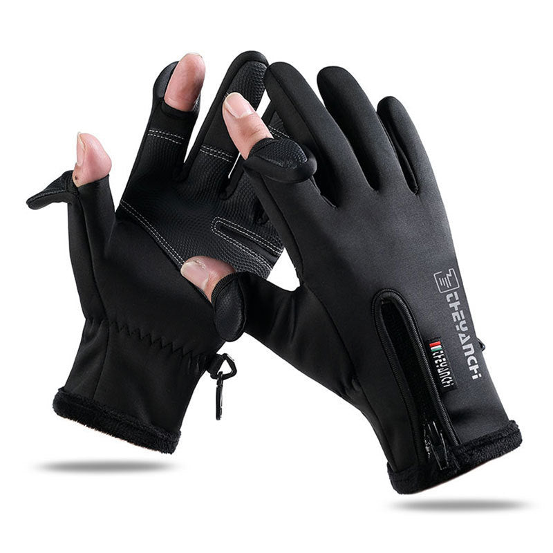 Opened-Finger Gloves Touchscreen Unisex Waterproof Windproof Warm Winter Gloves For Cycling Fishing Skiing - Infinity Beautiful Boutique