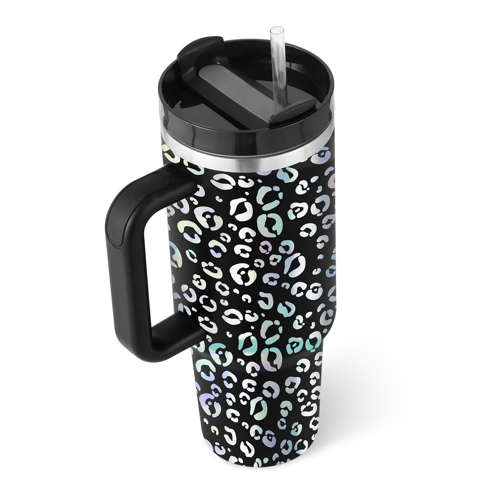 40oz Tumbler – Insulated Stainless Steel with Handle & Straw - Infinity Beautiful Boutique