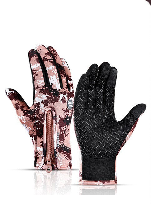 Winter Gloves Touch Screen Riding Motorcycle Sliding Waterproof Sports Gloves With Fleece - Infinity Beautiful Boutique