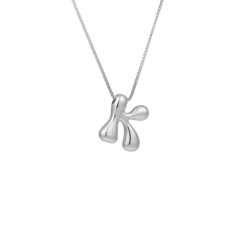 Gold Letter Initial Necklace – Statement Chain Jewelry