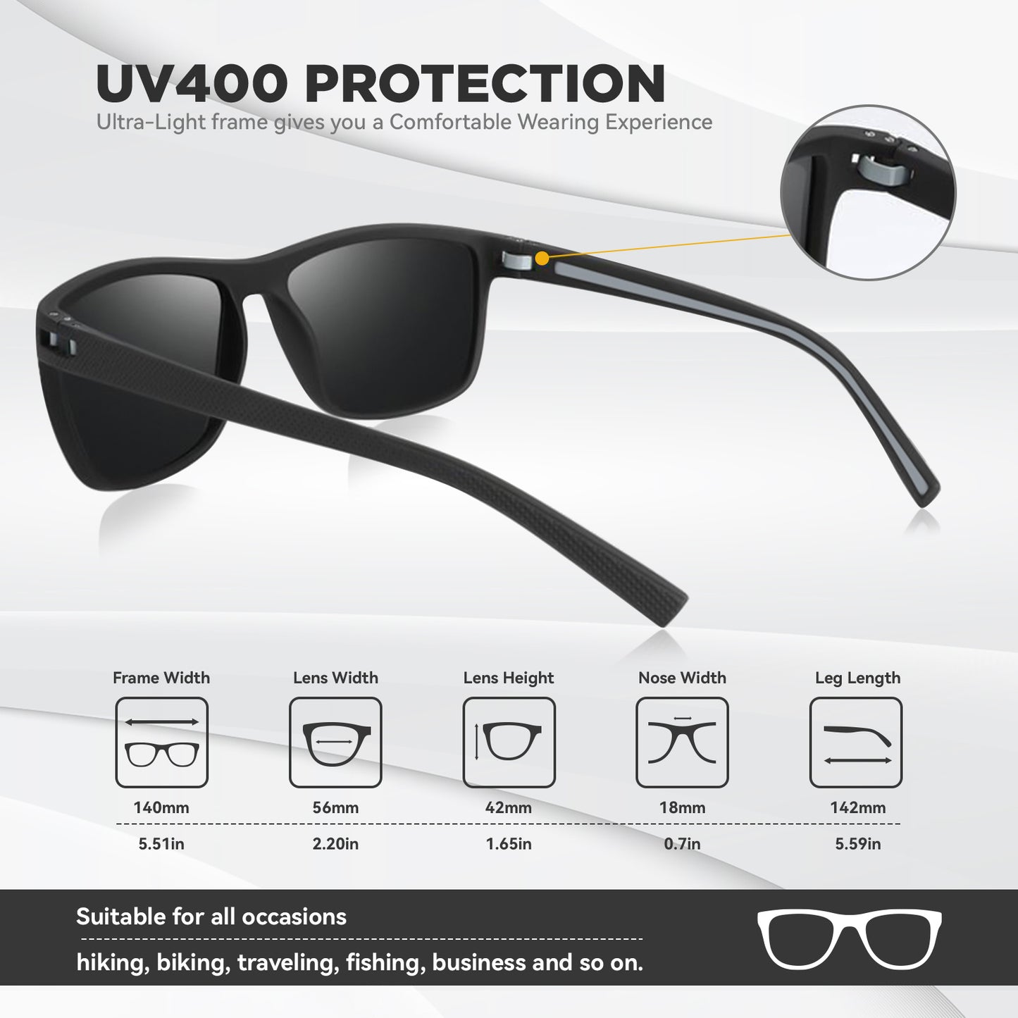 Infinity Beautiful Premium HD Polarized Sunglasses – UV400 Protection, Anti-Scratch, and High-Clarity Lenses - Infinity Beautiful Boutique