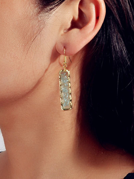 Fashion Jewellery Pink Acrylic Square Drop Earrings Wholesale Price