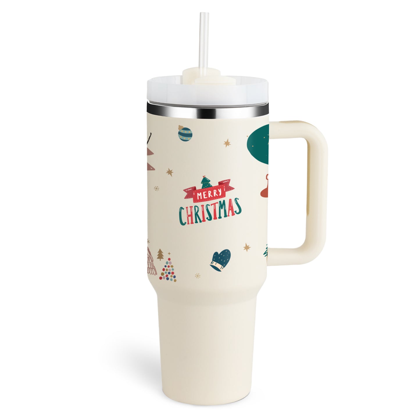 40oz Tumbler – Insulated Stainless Steel with Handle & Straw - Infinity Beautiful Boutique