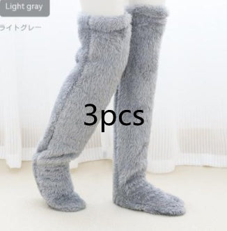 Infinity Beautiful Over-the-Knee Fuzzy Socks – Winter Warm Sleep & Lounge Stockings - Infinity Beautiful Boutique