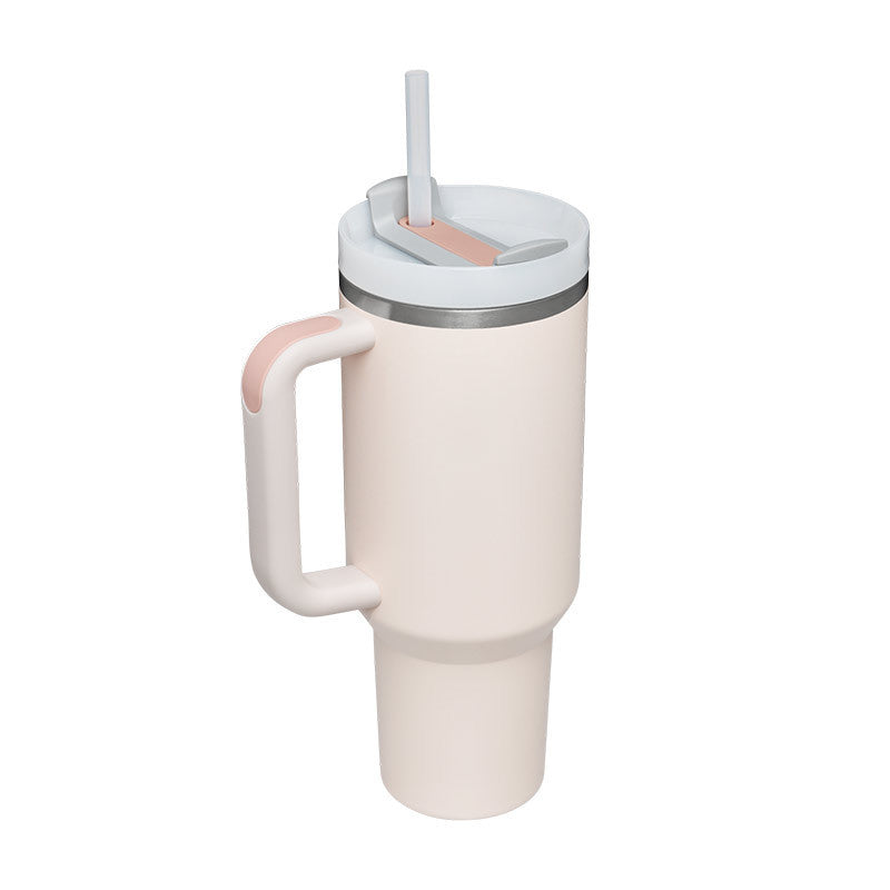 40oz Tumbler – Insulated Stainless Steel with Handle & Straw - Infinity Beautiful Boutique