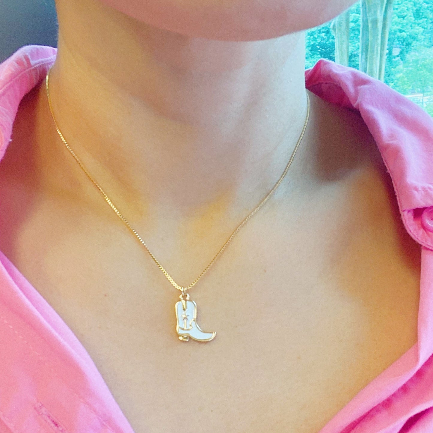 Infinity Beautiful Cowgirl Boot Pendant Necklace - Infinity Beautiful Boutique