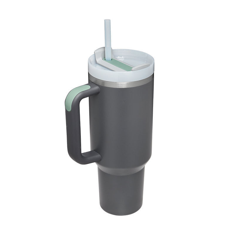 40oz Tumbler – Insulated Stainless Steel with Handle & Straw - Infinity Beautiful Boutique