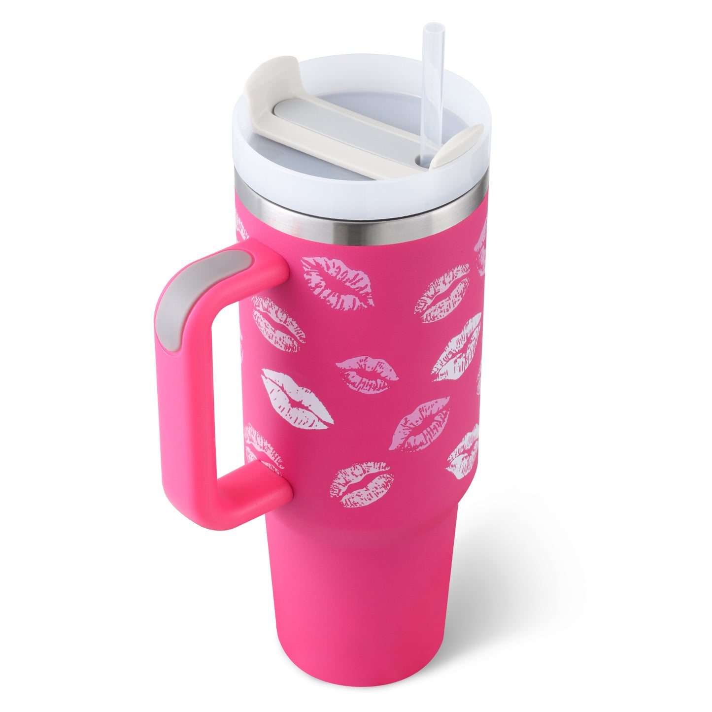40oz Tumbler – Insulated Stainless Steel with Handle & Straw - Infinity Beautiful Boutique