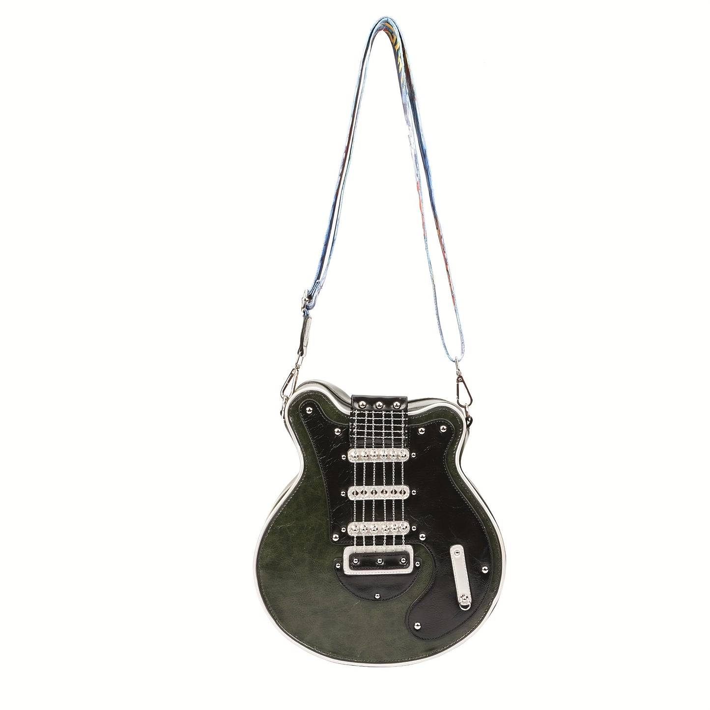 Premium Retro Guitar Crossbody Bag with Adjustable Strap