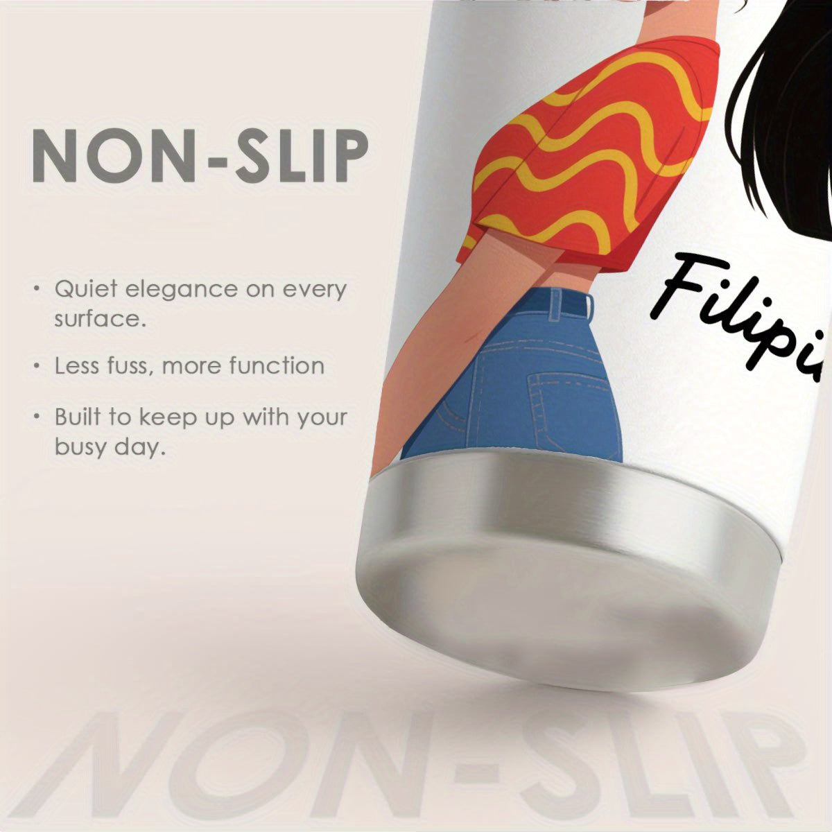 Filipina Lady Stainless Steel Tumbler