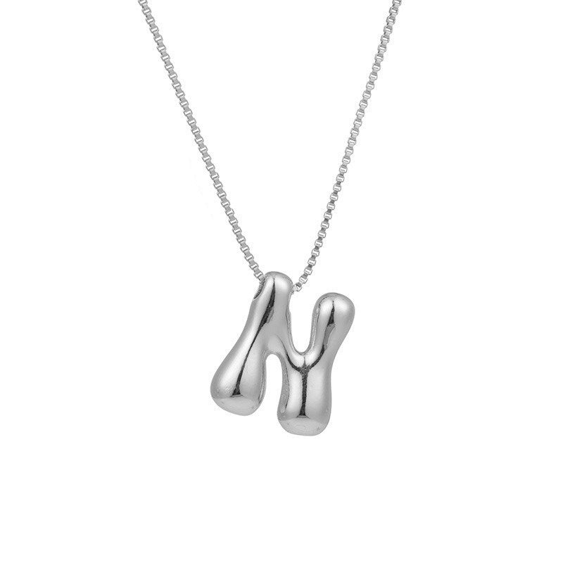 Gold Letter Initial Necklace – Statement Chain Jewelry