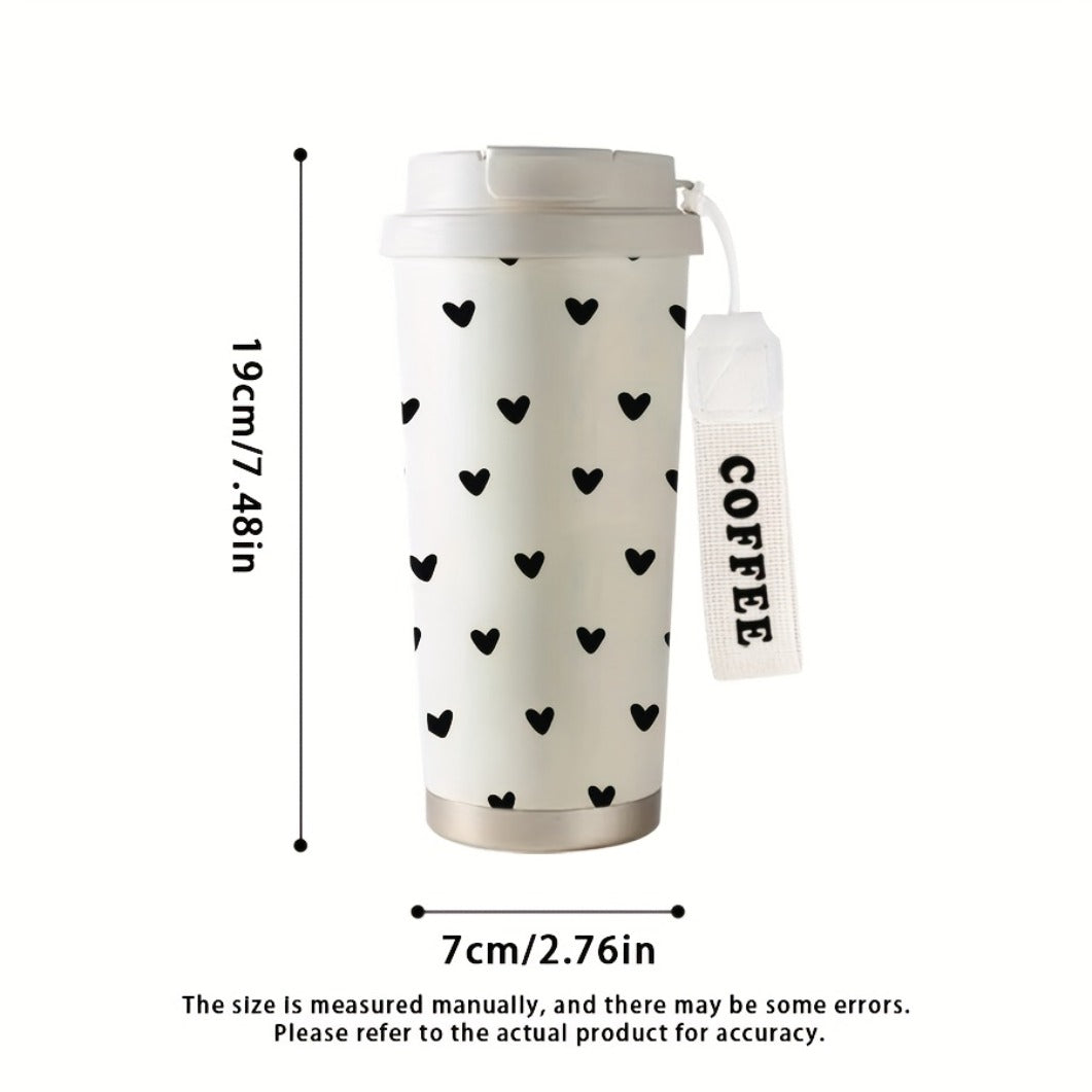 Black Heart Vacuum Insulated Tumbler