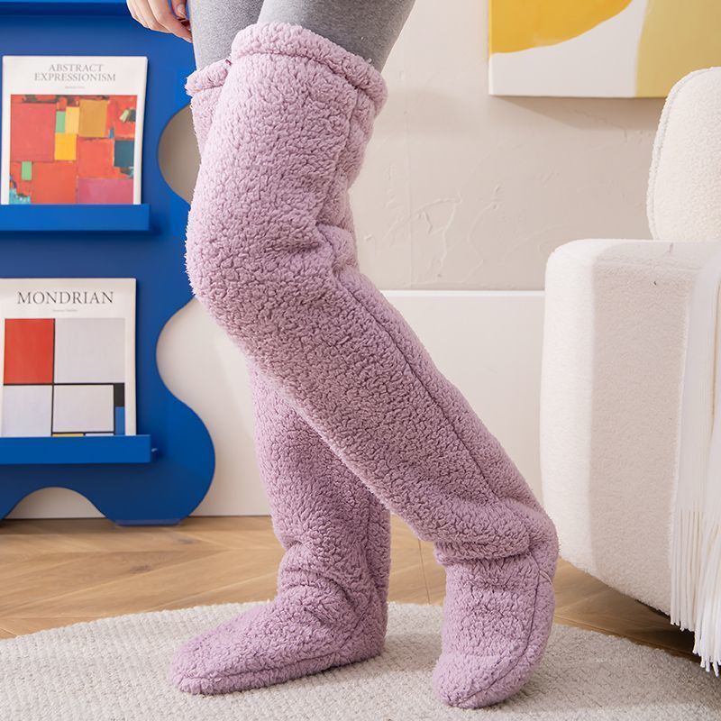 Infinity Beautiful Over-the-Knee Fuzzy Socks – Winter Warm Sleep & Lounge Stockings - Infinity Beautiful Boutique