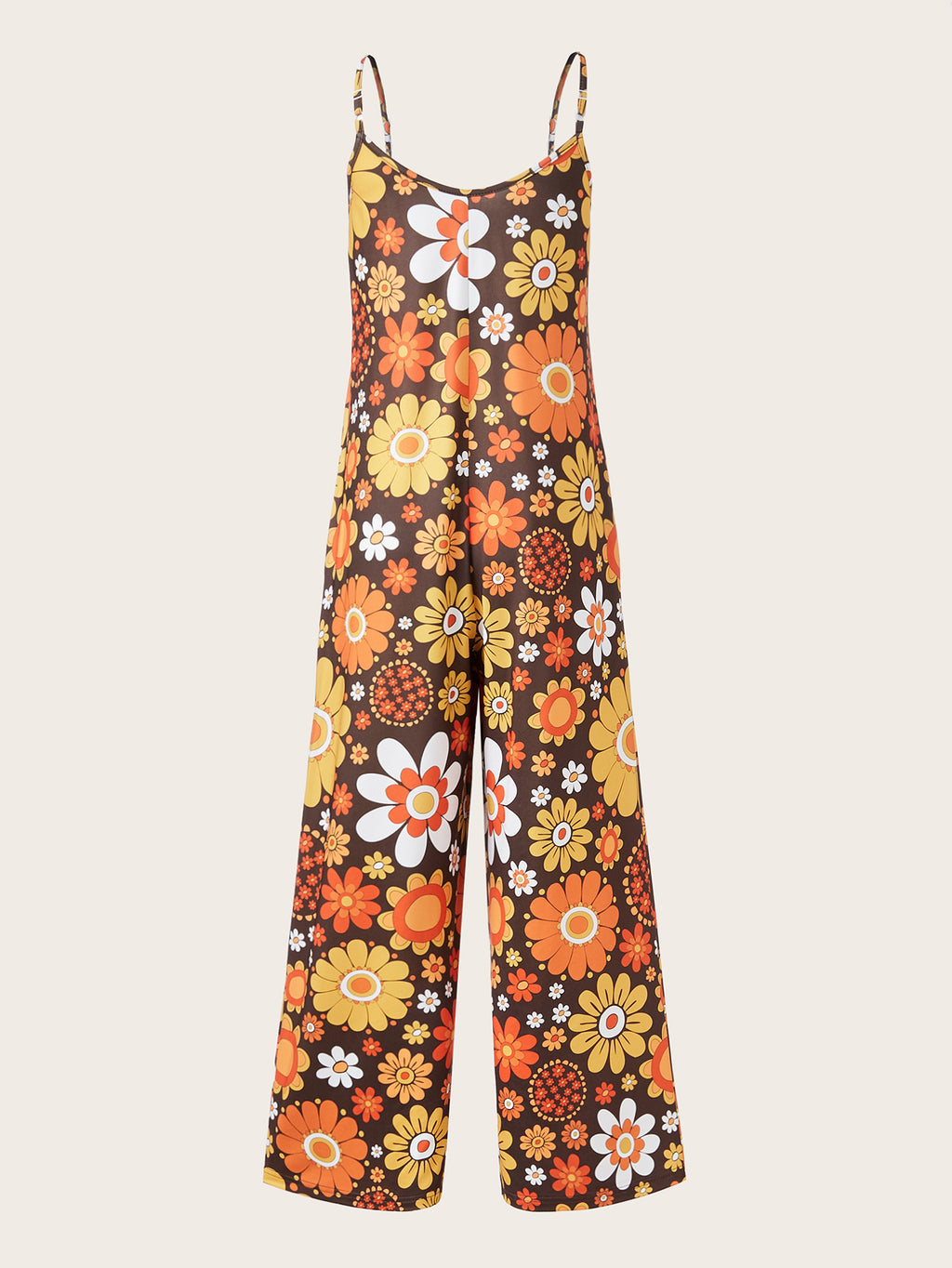 Infinity Beautiful Plus Street Style Jumpsuit – Allover Print with Relaxed Cami Fit - Infinity Beautiful Boutique