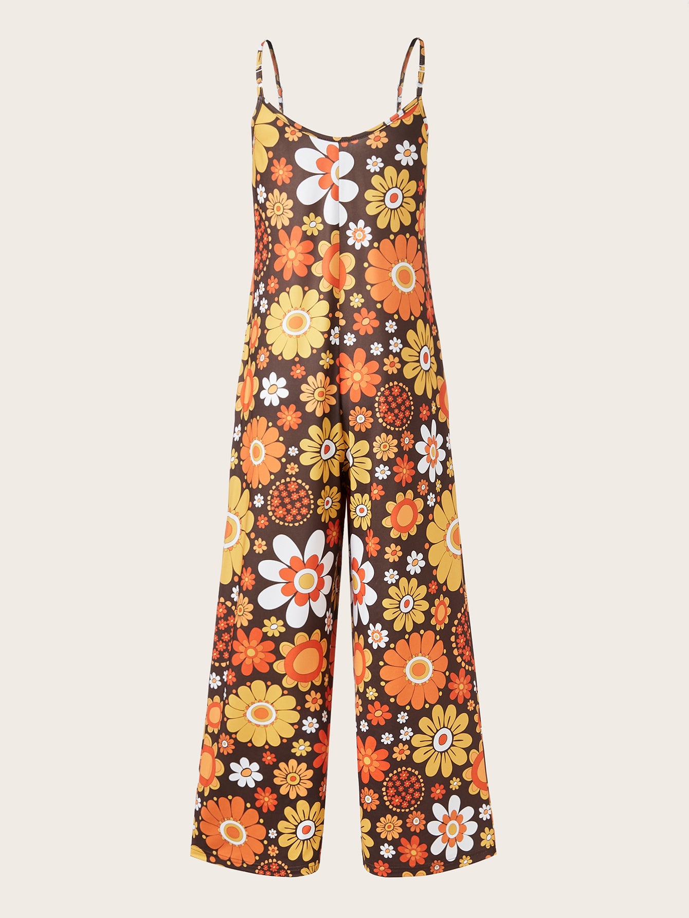 Infinity Beautiful Plus Street Style Jumpsuit – Allover Print with Relaxed Cami Fit - Infinity Beautiful Boutique