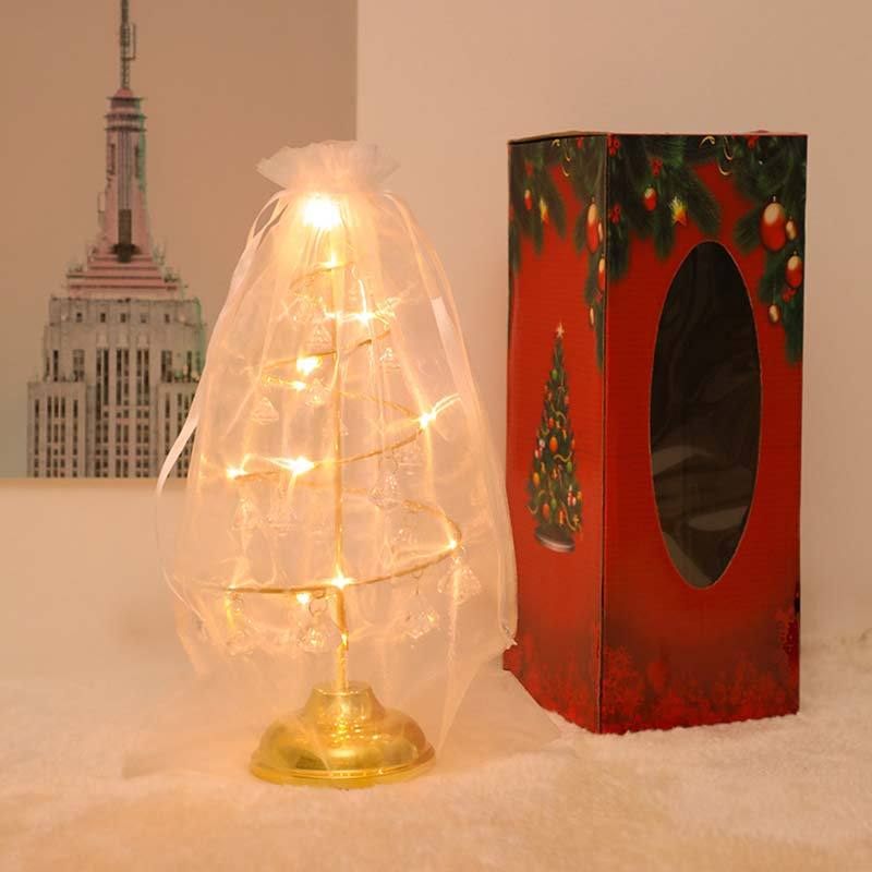 Crystal Christmas Tree Led Lights Indoor Decoration Fairy Lights Bedroom String Lights - Infinity Beautiful Boutique