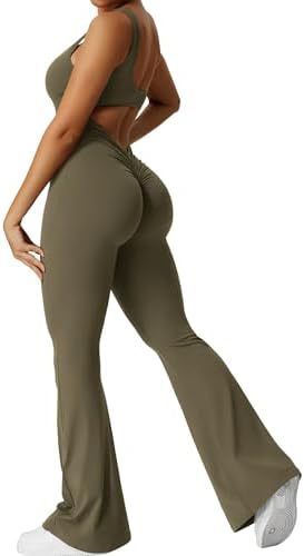 Infinity Beautiful Sleeveless Flare Jumpsuit – Yoga & Fitness One-Piece for Women - Infinity Beautiful Boutique