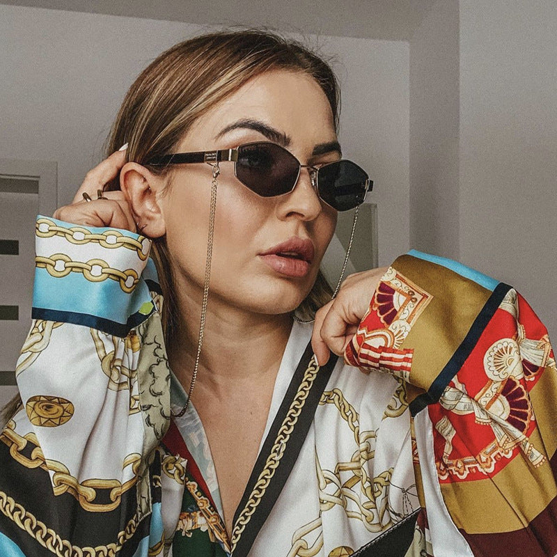 Infinity Beautiful Women’s Chain Sunglasses – Korean Style Fashion Eyewear - Infinity Beautiful Boutique