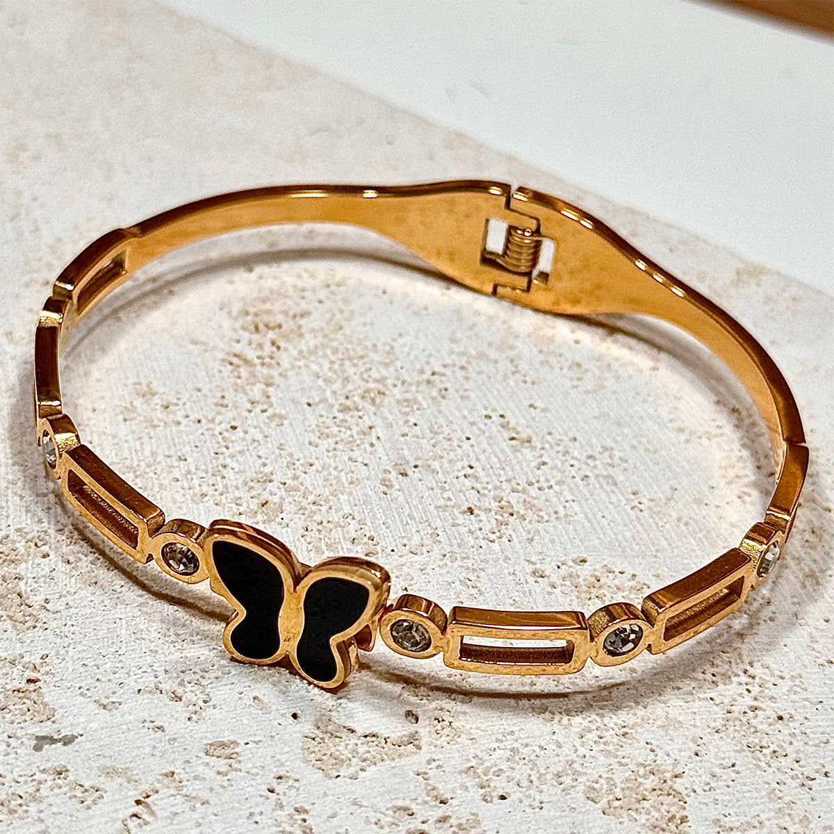 Gold Electroplated Iron Cuff Bracelet – Handmade Minimalist Jewelry for Women