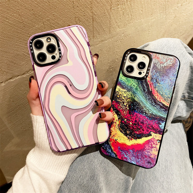 Abstract Colorful Oil Painting Case – Vibrant Design for Phone Case 13. Perfect Gift Idea - Infinity Beautiful Boutique