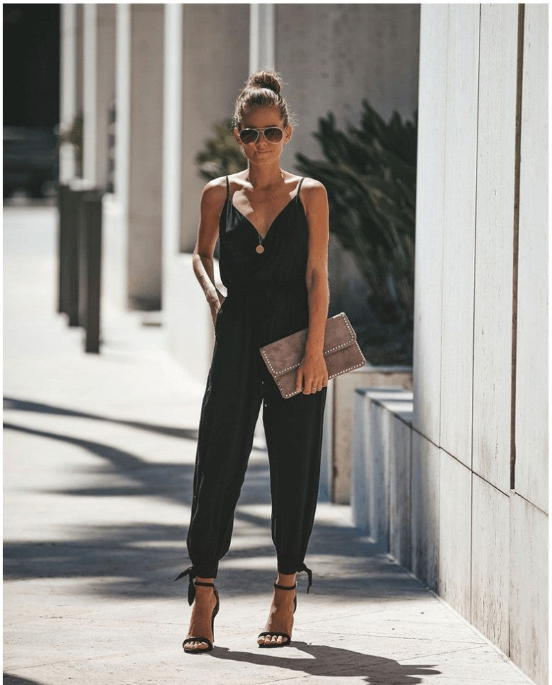 Infinity Beautiful Floral Spaghetti Strap Jumpsuit – Summer Romper for Women - Infinity Beautiful Boutique