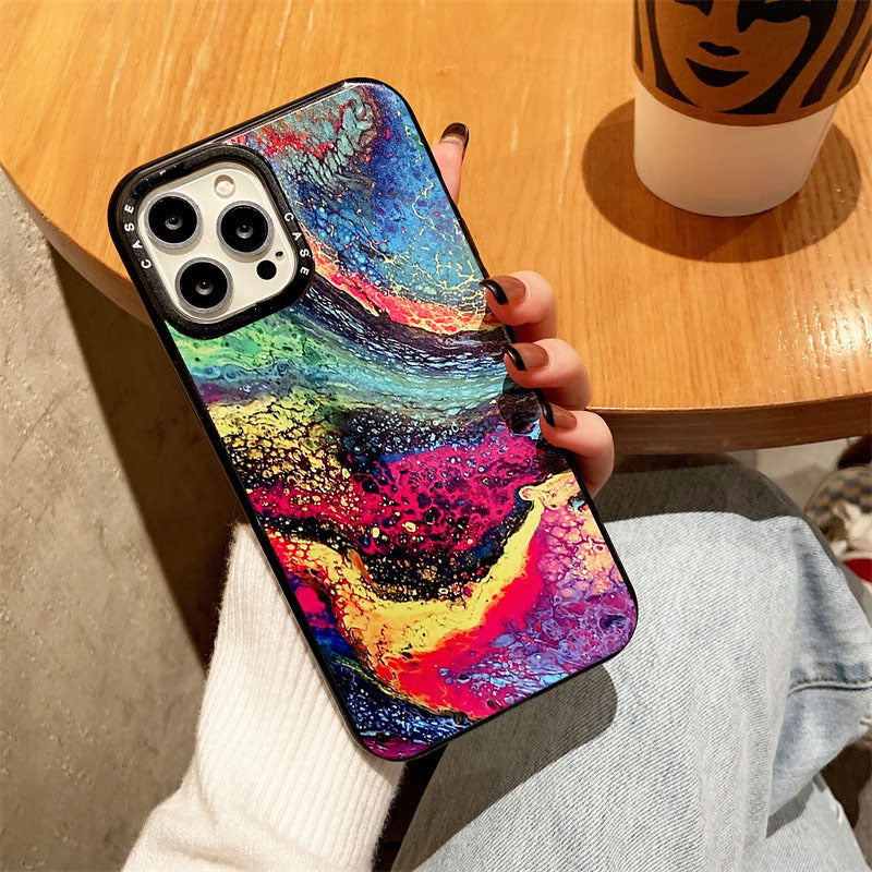 Abstract Colorful Oil Painting Case – Vibrant Design for Phone Case 13. Perfect Gift Idea - Infinity Beautiful Boutique