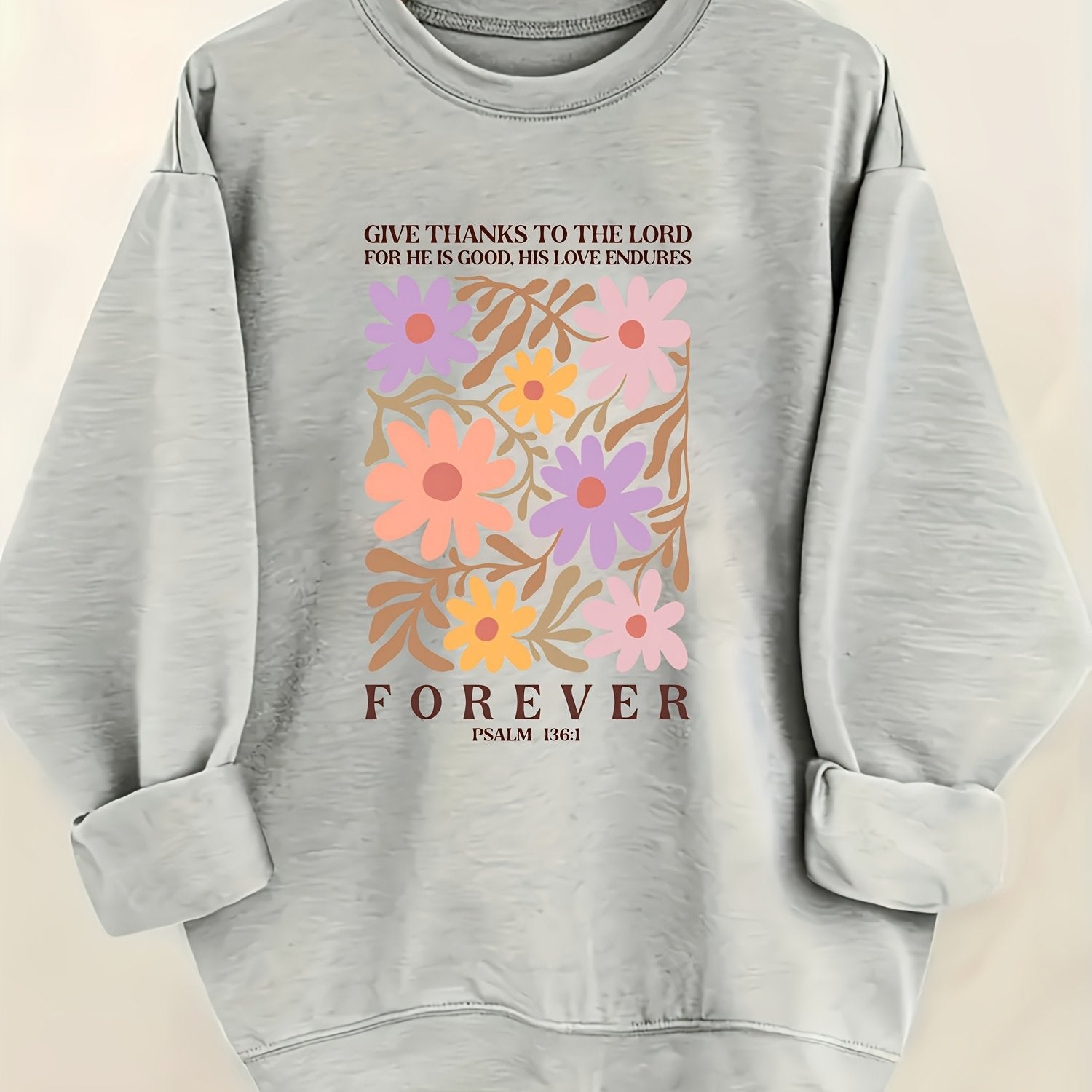 Women’s Psalm 136:1 Faith Hoodie – Soft Casual Wear