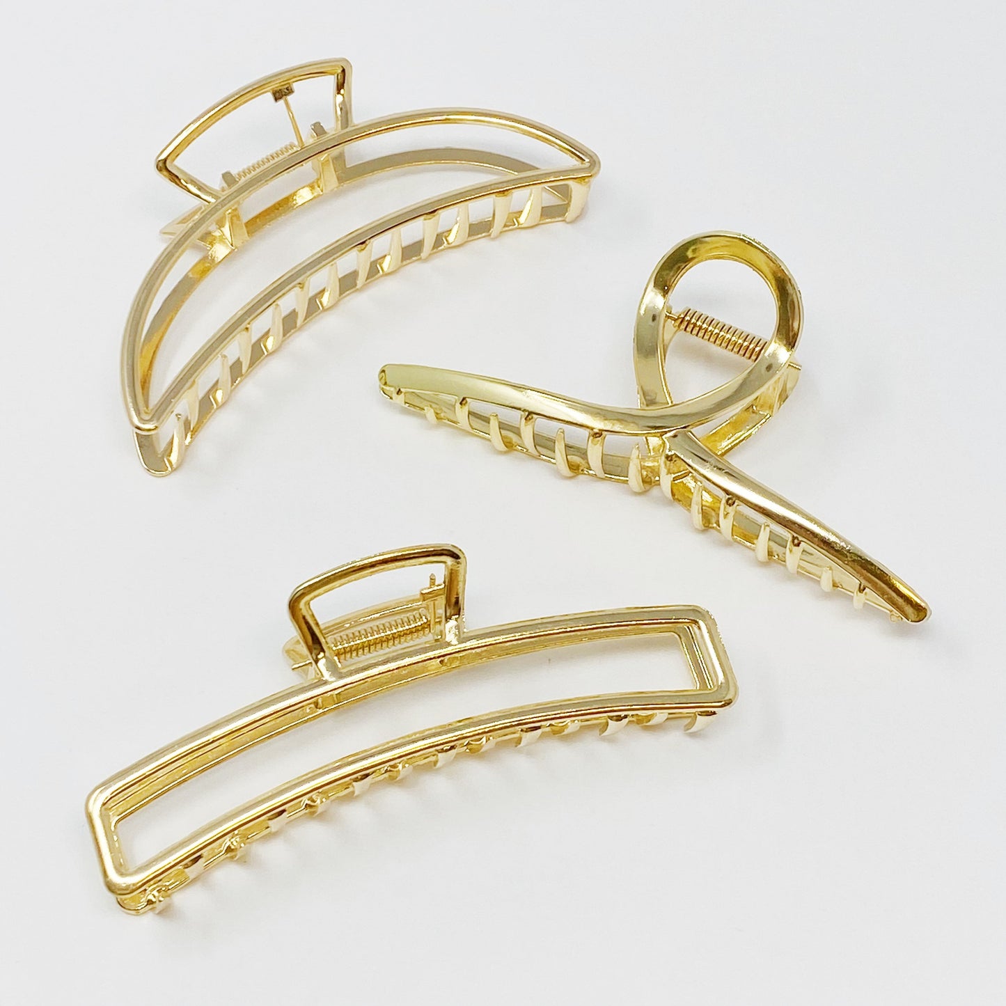 Infinity Beautiful Trio Gold Hair Claw Set
