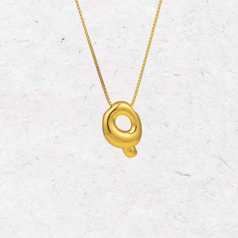 Gold Letter Initial Necklace – Statement Chain Jewelry