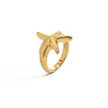 18K Gold-Plated Stainless Steel Starfish Ring – Minimalist Beach-Style