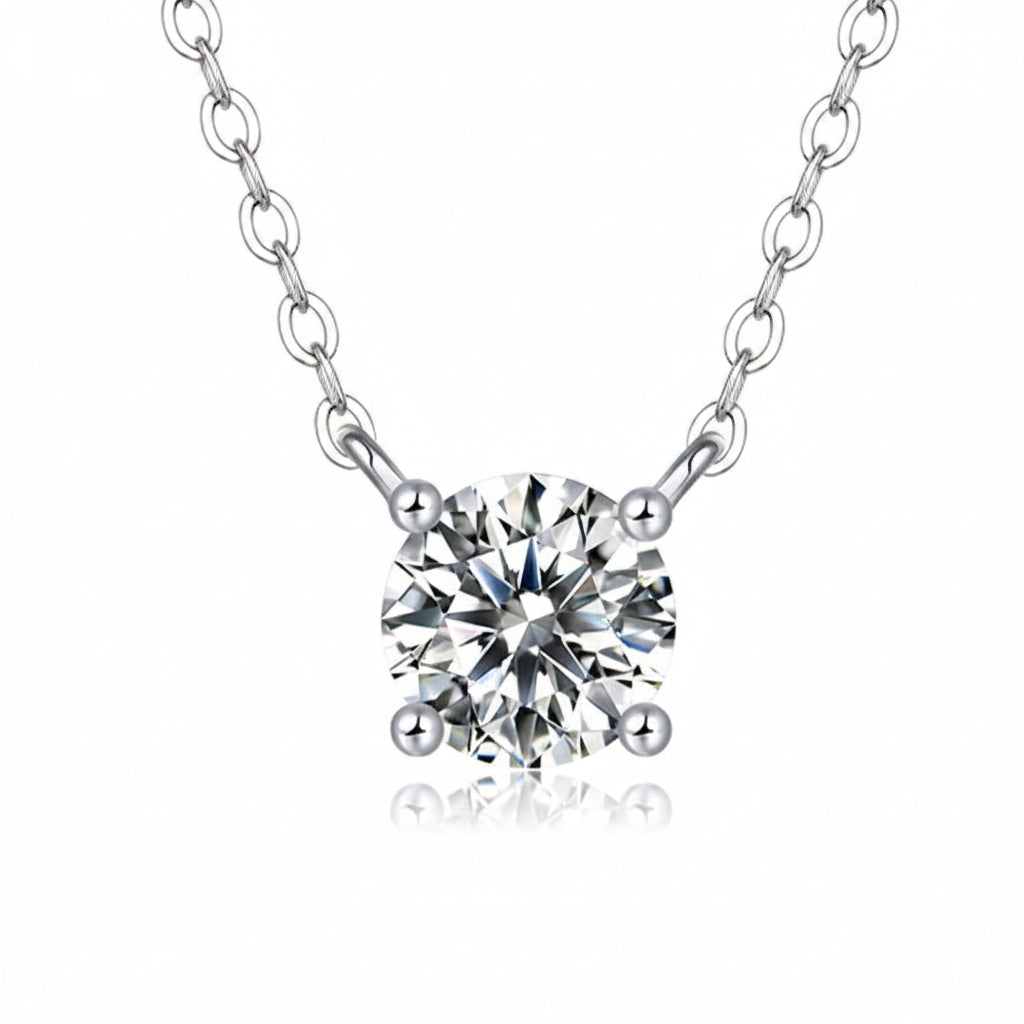 925 Moissanite Vintage Necklace