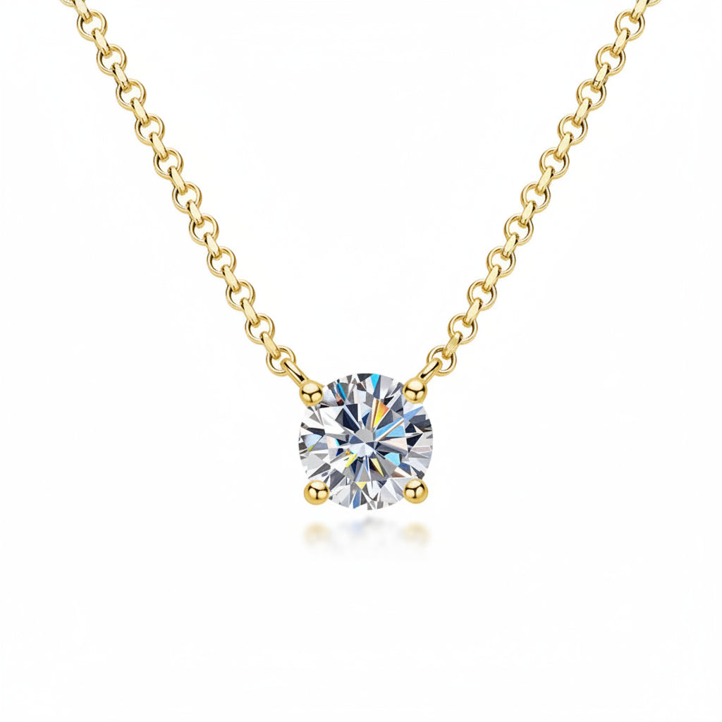 925 Moissanite Vintage Necklace