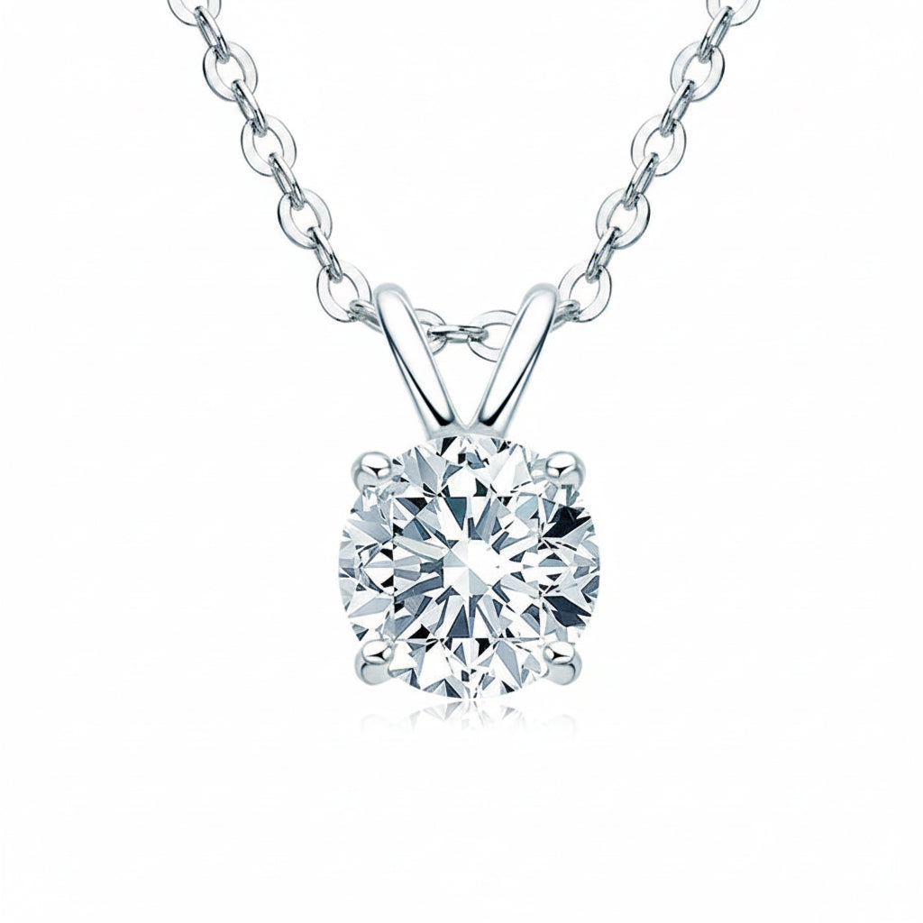 925 Moissanite Vintage Necklace