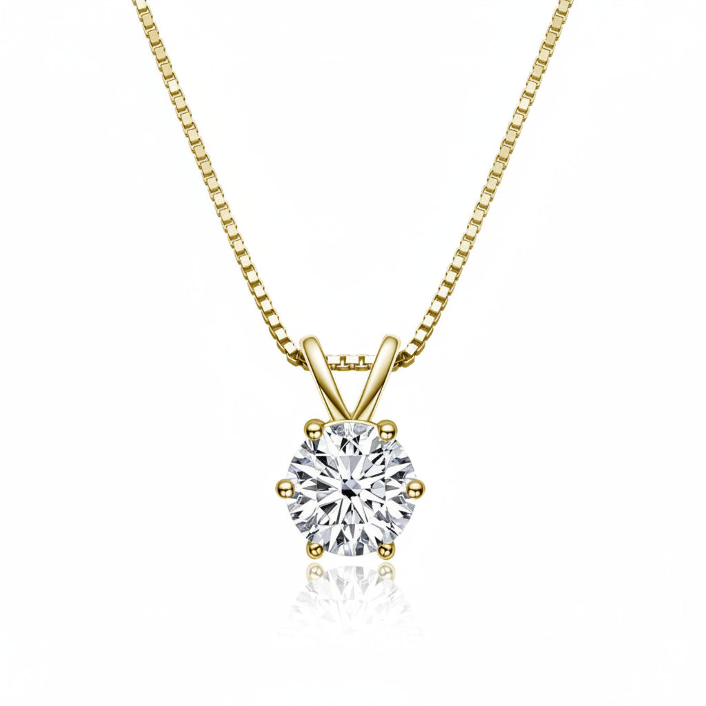 925 Moissanite Vintage Necklace