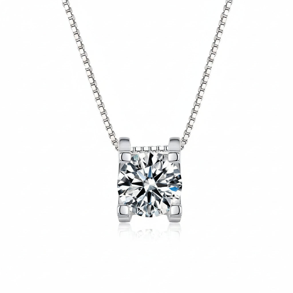 925 Moissanite Vintage Necklace