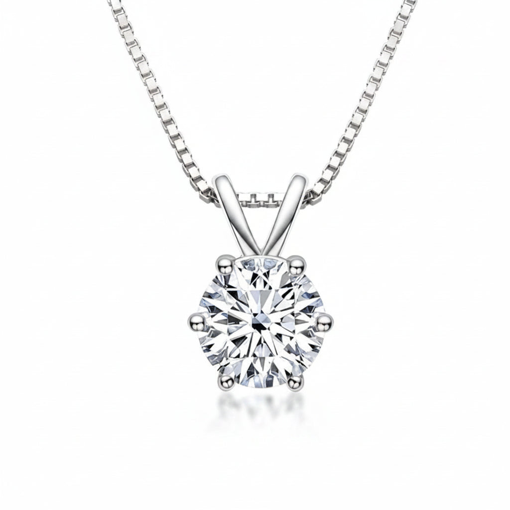 925 Moissanite Vintage Necklace