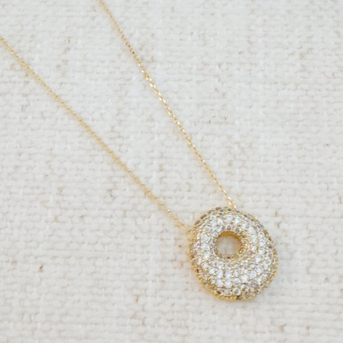 Crystal Bubble Initial Necklace - Infinity Beautiful Boutique