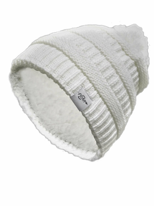 Warmest Plush Insulated Cuff Knit Pom Women Winter Beanie Hat Warm - Infinity Beautiful Boutique