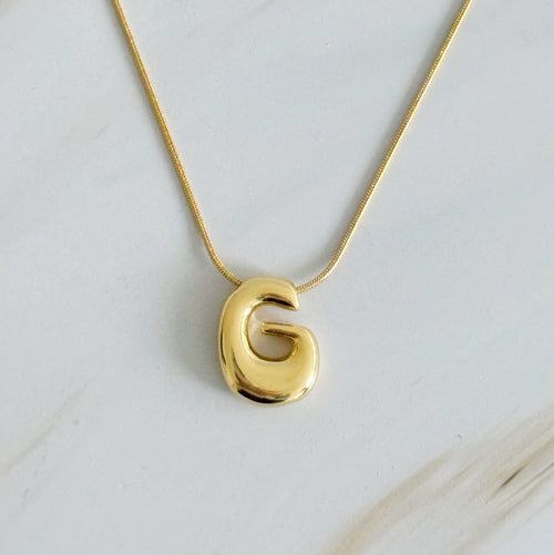 Balloon Letter Initial Necklace - Infinity Beautiful Boutique