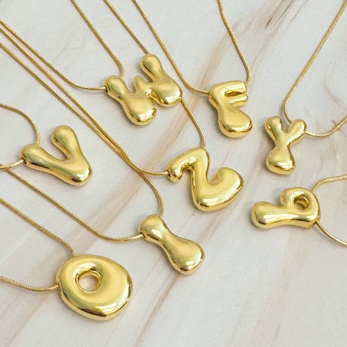 Balloon Letter Initial Necklace - Infinity Beautiful Boutique