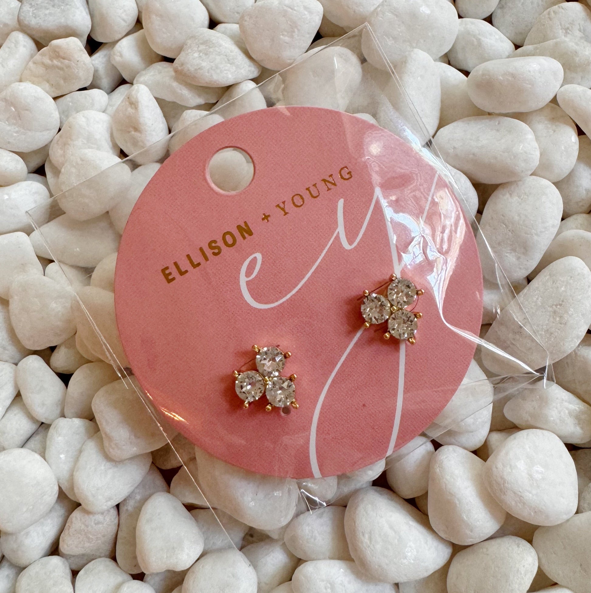 Infinity Beautiful Elegant Trio Gem Stud Earrings - Infinity Beautiful Boutique