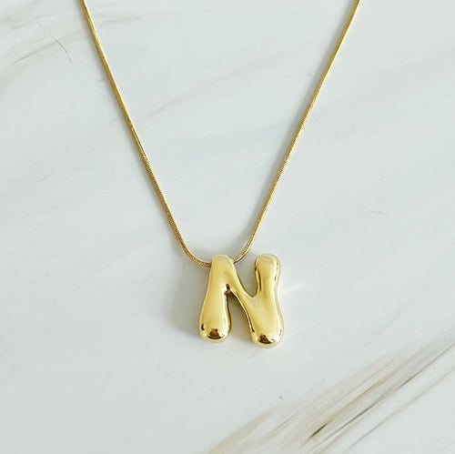 Balloon Letter Initial Necklace - Infinity Beautiful Boutique