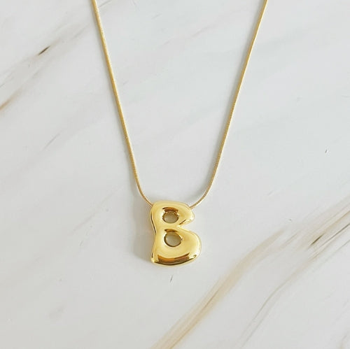 Balloon Letter Initial Necklace - Infinity Beautiful Boutique