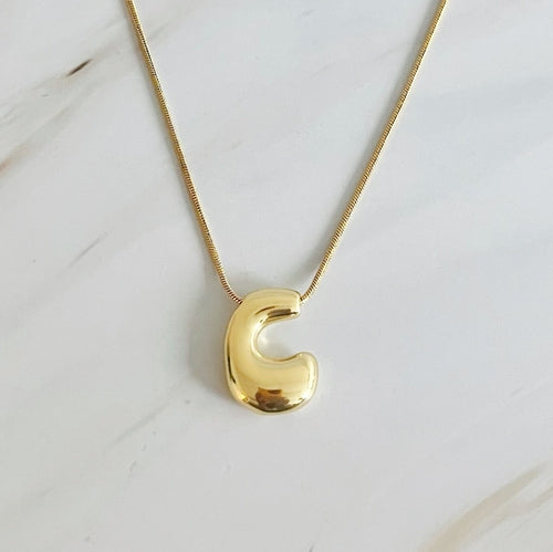 Balloon Letter Initial Necklace - Infinity Beautiful Boutique