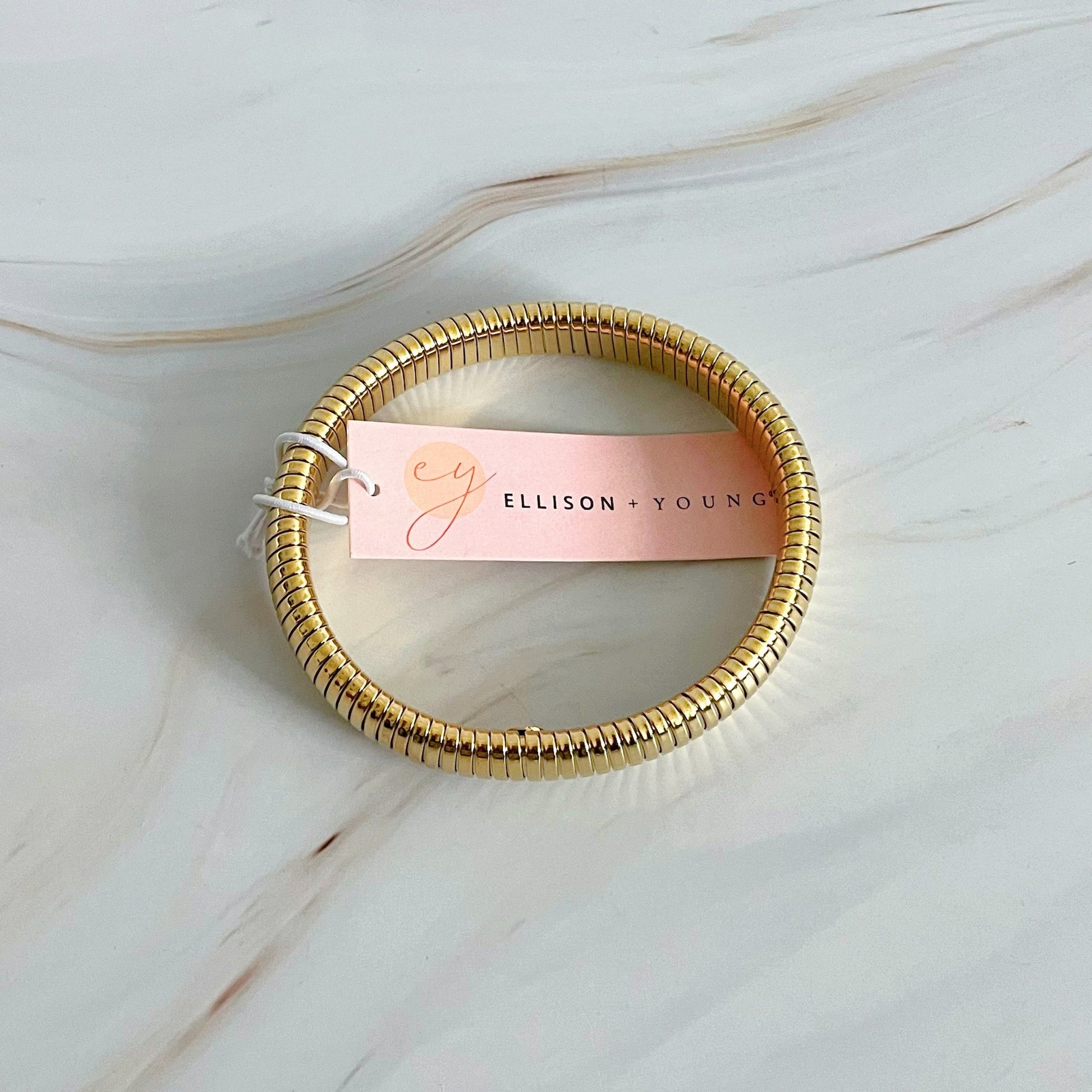 Infinity Beautiful Elegant Gold Flex Bangle - Infinity Beautiful Boutique