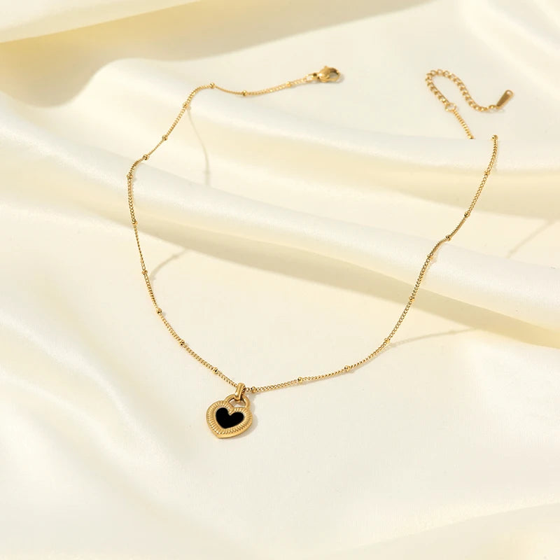 Heart Vintage Gold Plated Stainless Steel