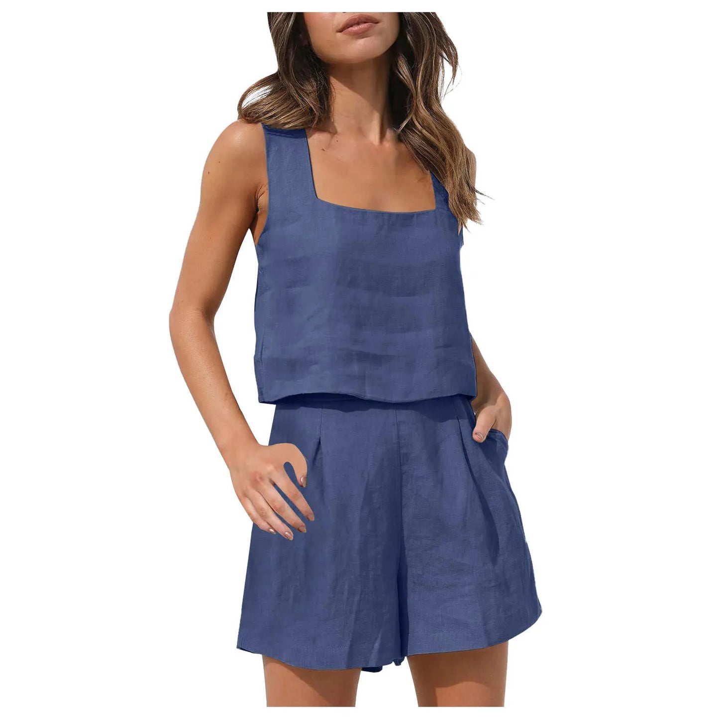 Two Piece Shorts Set Summer Outfit