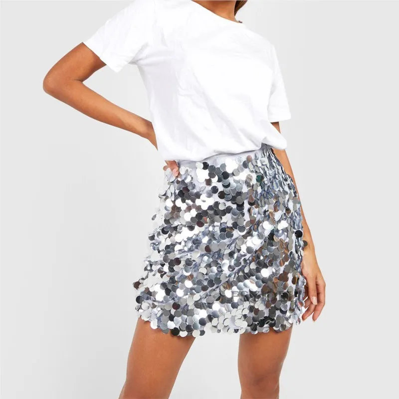 Elegant High Waist Party A-Line Skirt