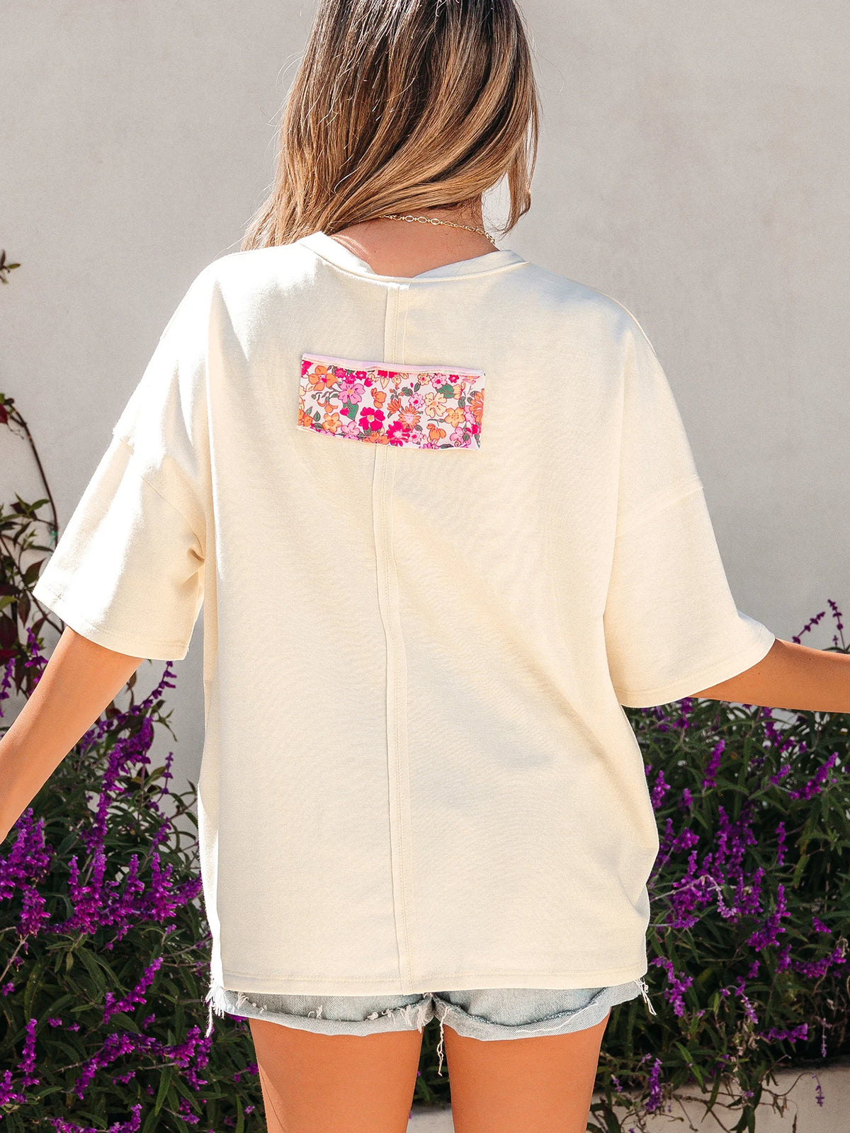 Floral Patchwork Loose Fit T-shirt