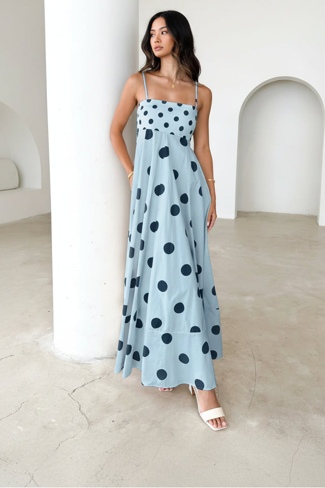 Striped Maxi Dress with Pockets